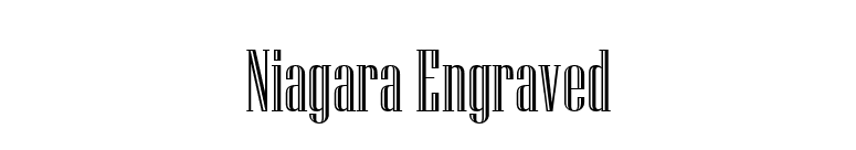 Niagara Engraved font preview