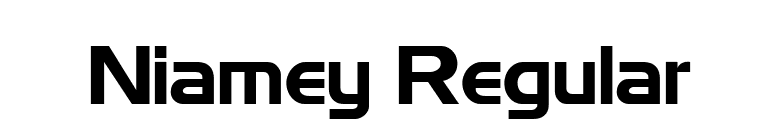 Niamey Regular font preview