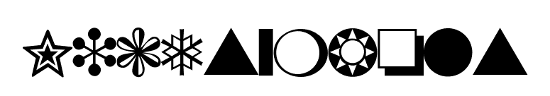 Nicesymbols font preview
