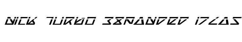 Nick Turbo Expanded ItLas font preview