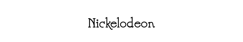 Nickelodeon font preview
