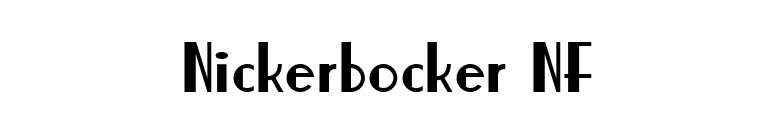 Nickerbocker NF font preview