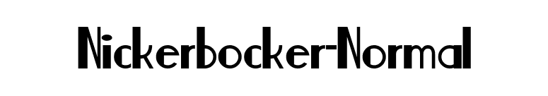 Nickerbocker-Normal font preview