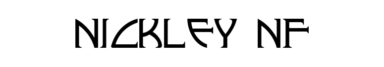 Nickley NF font preview