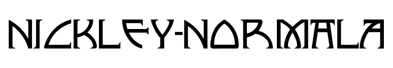 Nickley-NormalA font preview