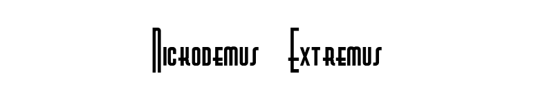Nickodemus-Extremus font preview