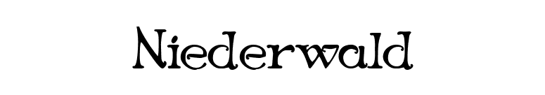 Niederwald font preview