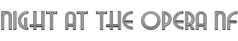 Night At The Opera NF font preview