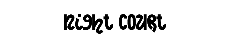 Night Court font preview