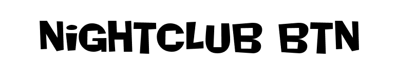 Nightclub BTN font preview