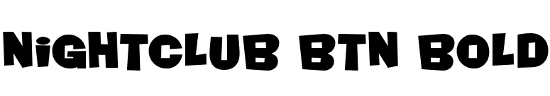 Nightclub BTN Bold font preview