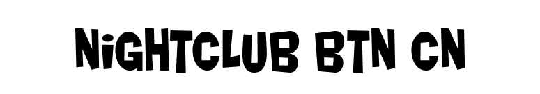 Nightclub BTN Cn font preview