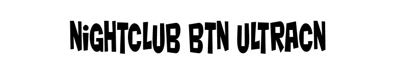Nightclub BTN UltraCn font preview