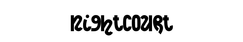 NightCourt font preview