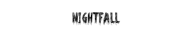 Nightfall font preview