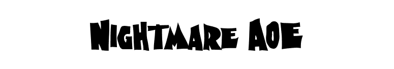 Nightmare AOE font preview
