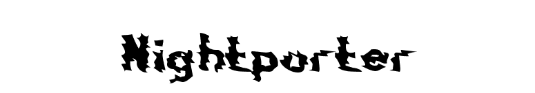 Nightporter font preview