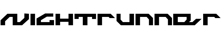 Nightrunner font preview