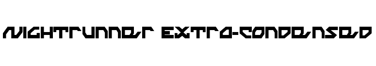 Nightrunner Extra-Condensed font preview
