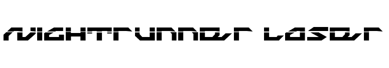 Nightrunner Laser font preview