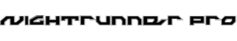 Nightrunner Pro font preview