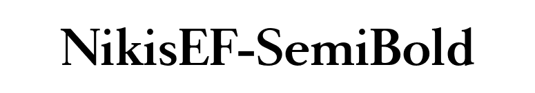 NikisEF-SemiBold font preview