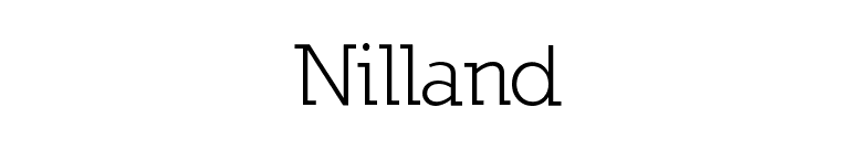 Nilland font preview