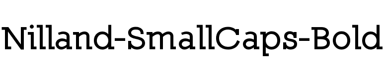 Nilland-SmallCaps-Bold font preview