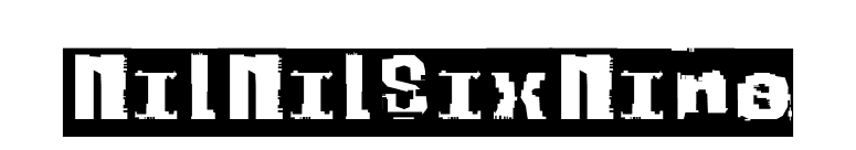 NilNilSixNine font preview