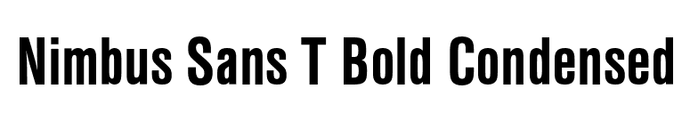 Nimbus Sans T Bold Condensed font preview