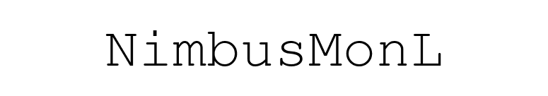 NimbusMonL font preview