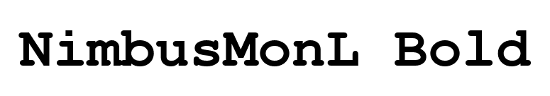 NimbusMonL Bold font preview