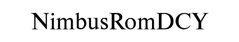 NimbusRomDCY font preview