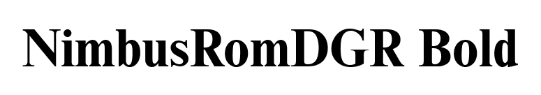 NimbusRomDGR Bold font preview
