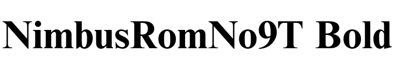 NimbusRomNo9T Bold font preview