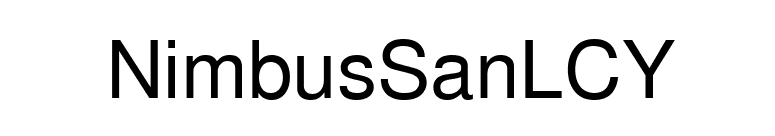 NimbusSanLCY font preview