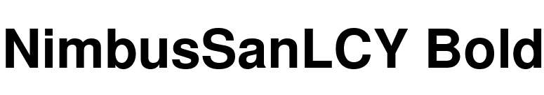 NimbusSanLCY Bold font preview