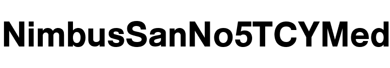 NimbusSanNo5TCYMed font preview