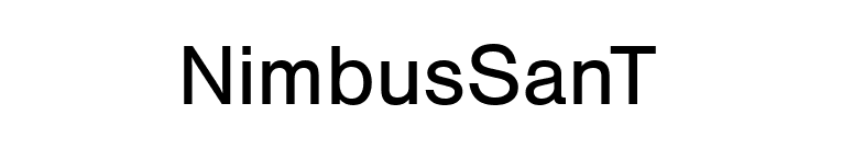 NimbusSanT  font preview