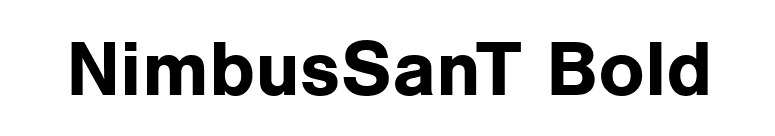 NimbusSanT Bold font preview