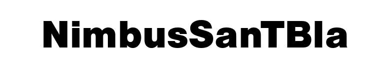 NimbusSanTBla font preview