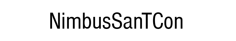 NimbusSanTCon  font preview