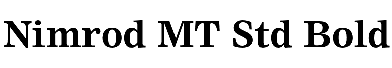 Nimrod MT Std Bold font preview