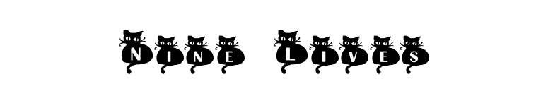 Nine Lives font preview