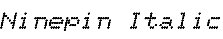 Ninepin Italic font preview