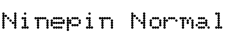 Ninepin Normal font preview