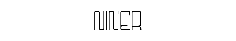 Niner font preview