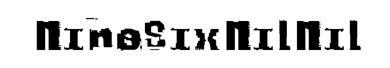 NineSixNilNil font preview