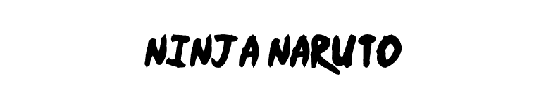 Ninja Naruto font preview