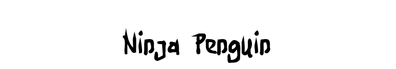 Ninja Penguin font preview